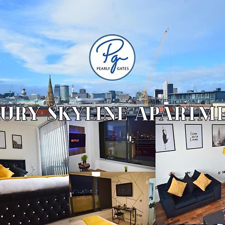 Penthouse - Amazing City Skyline Views - Balcony - Free Extra 2 Hours - Free Parking - Utilita Arena - Bullring Shopping - New St Station- Super King Size Bed เบอร์มิงแฮม ภายนอก รูปภาพ